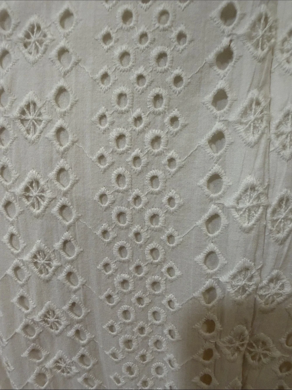 J.Crew Sleeveless White Eyelet Midi Dress . Size 12.